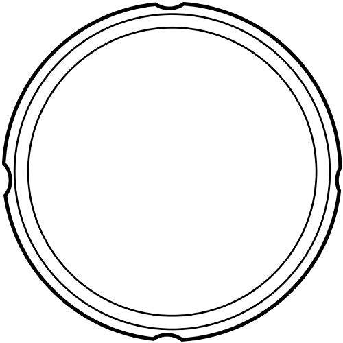 Original Sealing Ring for 10 Qt Power Pressure Cooker - Replacement Silicone Gasket Seal Rings for 10 Quart Power Cooker XL, PPC790, PPC773, and WAL4 Accessories Parts 2-Pack