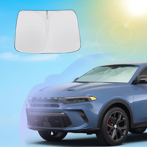 SXCY for 2023 2024 2025 2026 Jeep Compass/Dodge Hornet Windshield Sunshade 2024 2025 2026 Compass Accessories 2025 2026 Compass Sun Shade Foldable Sun Shield 2025 2026 Compass Sunshade Sun Protector