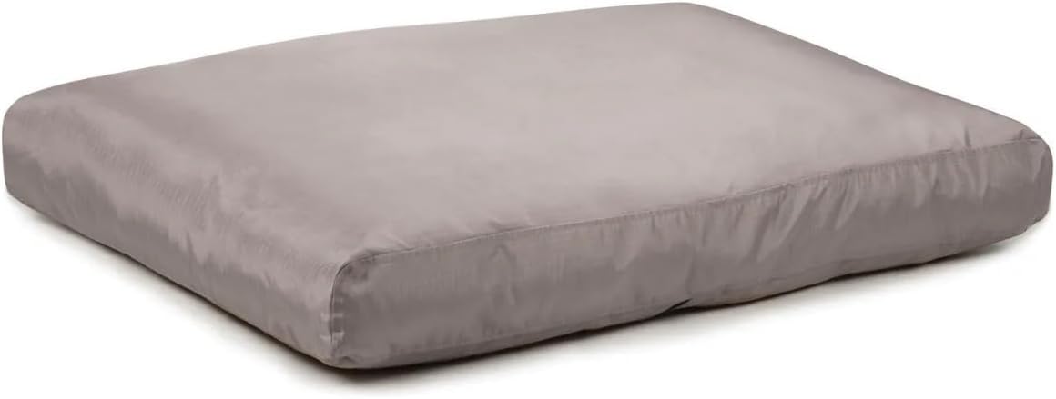 Tough Gray Dog Beds Durable Chew Resistant Strong Polyester Reinforced Ripstop (Medium)