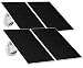 Produktbild revolt Solarzelle Solarmodul: 4er Universal Solarpanel für Akku IP Kameras mit USB Typ C Port, 5W (Solarzelle 5V USB)