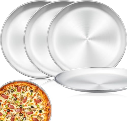 Consejos para Comprar Charola de cocina disponible en línea para comprar. 46 Charolas para Hornear Pizza, 4 Piezas Juego de Charolas o Sartenes para Pizza Redonda de 30cm Diametro, Charola para Pizza de Acero Inoxidable, Resistente a Altas Temperaturas y...