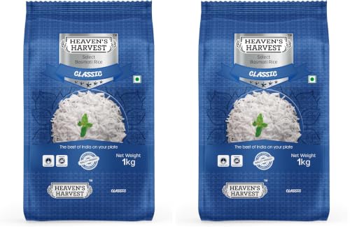 Image of Heaven's Harvest Select Classic Basmati Rice | 1 KG (Pack of 2)