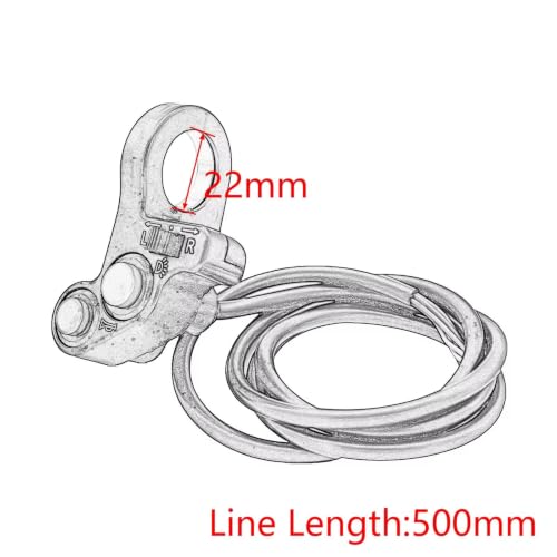 Commande clignotant moto guidon 22mm commutateur universel phare - 2