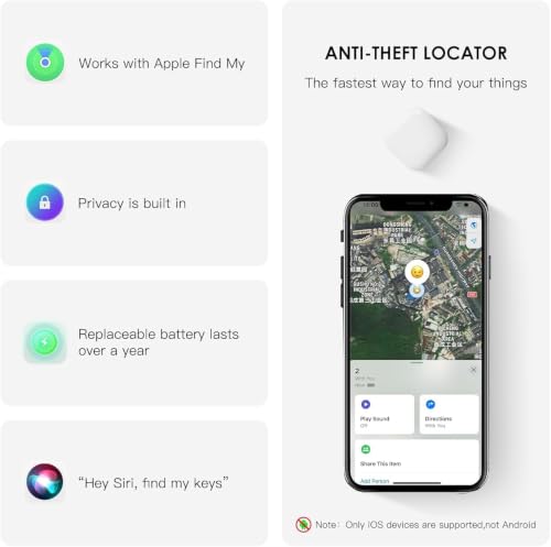 Image of 2 Pack GPS Tracker for Vehicles,Hidden Tracking Device for Vehicles,Car Tracker No Subscription Work with Find My, (iOS Only, Not for Android),Item Finders Tracker for Kids Key Dogs Luggage Bag