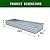 ZUNUDA Galvanized Raised Garden Bed,2 Pcs 10×3×1FT Metal Planting Box for Outdoor Vegetable, Herb,Planter Gardening (Silver)