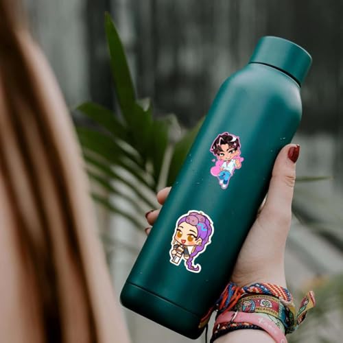 Image of Zesta Aesthetic Stickers for Laptop /Waterproof Anime Decal for Books /Vinyl Sticker for Fridge /Easy to Use Korean Car Sticker Kawaii Cute Stickers (Demon Hunter)