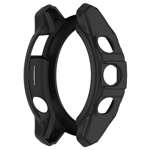 Disscool Case Cover Compatible with Garmin EPIX Pro 51mm/Fenix 7X Pro/Fenix 7X, Soft Anti Drop PC Replacement Protective Cases Smart Watch Accessories(51mm/Black)