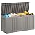 NUNU LAB 74 Gallon Outdoor Storage Box,Resin Large Sturdy Deck Box, Backyard Outside Storage Box Waterproof with Double Wall Panels,Garden Box,Package Delivery Box,Outdoor Hose Storage Bin