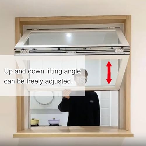 Ventana de concesión con marco de aluminio empotrado y apertura corrediza fluida 6