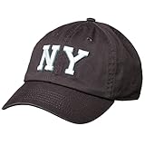 [§Ｎ∞Ｎｅｗｈａｔｔａｎ] newhattan 正規販売店 ニューハッタン 1400 ストーンウォッシュ ベイスボールキャップ 100% cotton メンズ レディース 母の日 (NY-チャコール)