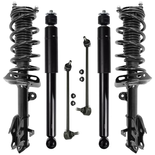 Image of Detroit Axle - Struts Shocks Kit for Acura 2013 2014 2015 2016 2017 2018 RDX, 2 Front Stabilizer Sway Bars 2 Front Struts Coil Spring Assembly 2 Rear Shock Absorbers Replacement Suspension Kit
