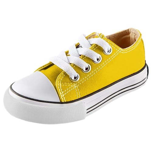 Mvlsoct Boys and Girl Low Top Canvas Kids Lace up Sneakers