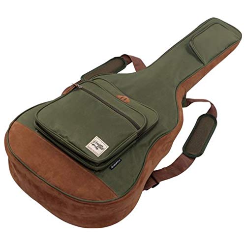 Image of Ibanez Canvas Acoustic Guitar Bag POWERPAD Series IAB541-MGN, Green