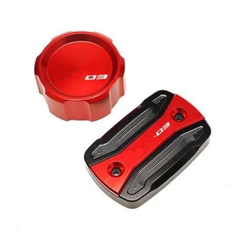 Tapa de cilindro para depósito de líquido de frenos de moto MT03 2015-2021 en color rojo FRBC