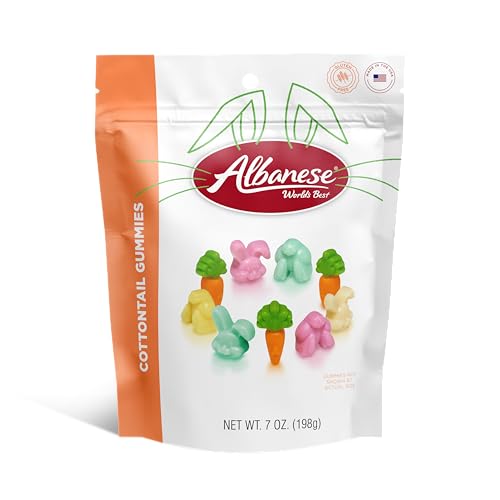 Albanese World's Best, Cottontail Gummies, 7oz Bag of Easter Candy