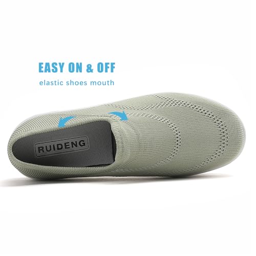 Image of RUIDENG Loafers for Women Comfortable | Women's Walking Shoes Everyday Working | 2 Inch Rocker Bottom