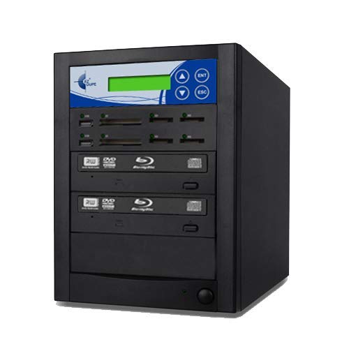 EZ DUPE Premium Multi Media Mirror Plus CD/DVD/Blu-Ray/SD/CF/MS/MMC/USB Duplicator (MMP01BLU)