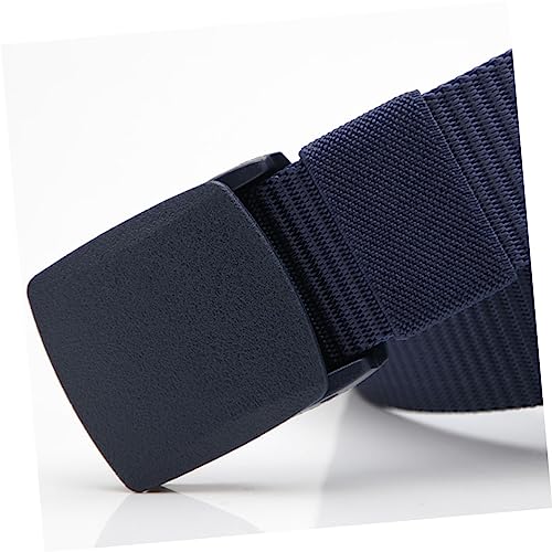 2pcs Men Canvas Belt Tactical Waistband Outdoor Training Waist Webbing Plastic Buckle Adjustable2