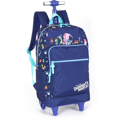 Mochila com Rodinha, Divertidamente Azul, Luxcel