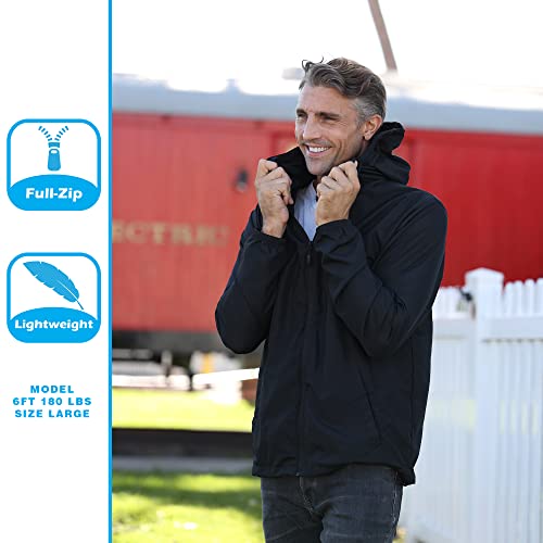 Global Blank Men's Windbreaker Jacket Lightweight Water-Resistant Windbreakers for Men4