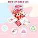 CANVVICH Happy Birthday Mom Card From Daughter Son Kids Funny 3D Pop Up Birthday Gift Card Box For Mom Foldable Celebration Greeting Cards With Envelope For Women Stepmom Godmother