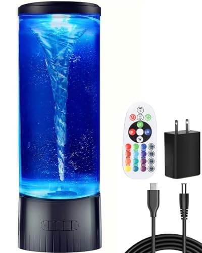 COLORLIFE LED Twister Hurricane Lamp - Large LED Sensory Vortex Light for Home Office Decoration Holiday Birthday Party Gifts