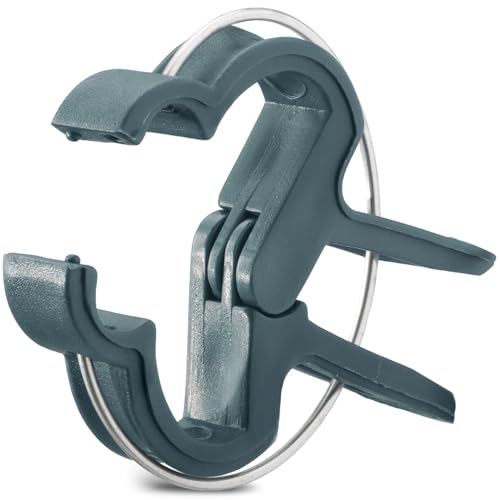 com-four® 60x Pflanzenklemmen groß - Rankhilfen zur Sicherung von Pflanzen - Pflanzenklammern für Planen - Rankkäfige für Tomaten - Rosenklammern - grüne Pflanzenclips (060 Stück - 6x4.5cm)