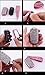 Royalfox(TM) 3 buttons 3D bling flip folding remote Key Fob case Cover for VW Volkswagen Jetta GTI Passat Golf Tiguan Touareg Beetle Multivan Sagitar Passat Accessories,with Keychain (pink)