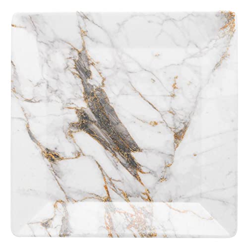 Conjunto De 6 Pratos Rasos 26,5x26,5 Cm Quartier Golden Stone