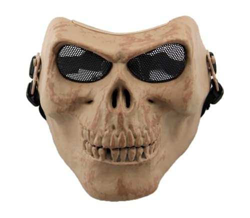 SwimmartAirsoft Paintball Mask Skull Skeleton Masks Metal Mesh Eye Shield Costume for Outdoor CS Army Games (Dead bone)
