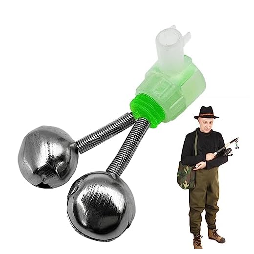 Povanjer Pesca Nocturna Doble Campana, Indicador Pesca Luminoso Alarma Señuelo Para Peces, Alarma Mordida Pesca Doble Anillo Para Mordedura Caña Pescar Nocturna, Pesca