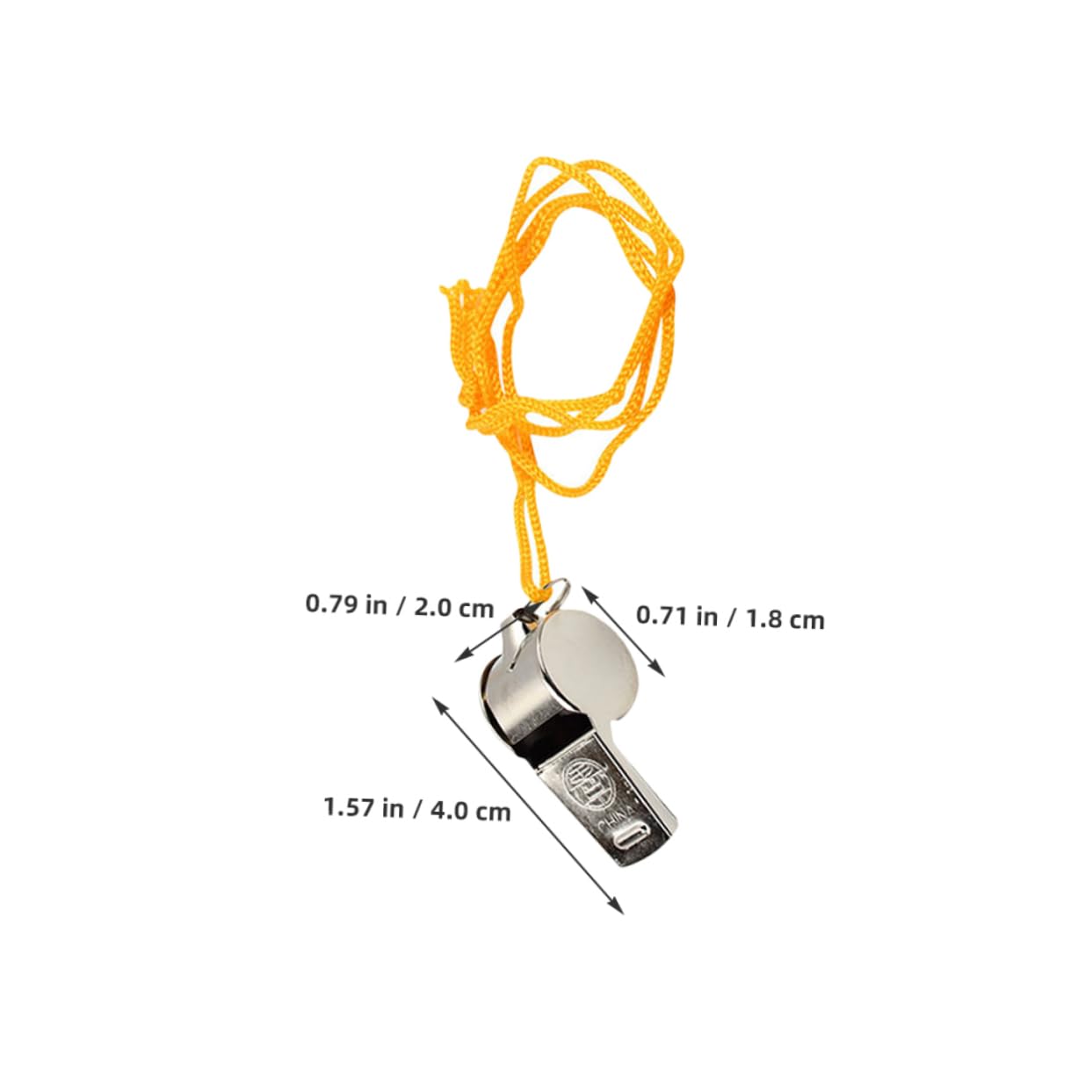 Hemoton Robust Iron Metal Whistle Set for Referees Train Whistle with Lanyard Emergency Use
