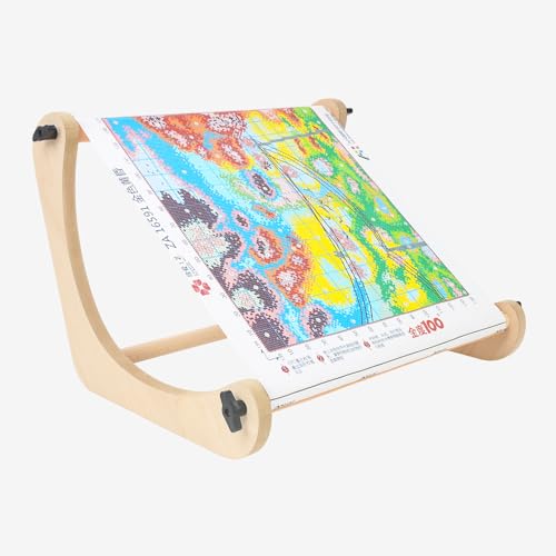 Airo Adjustable Embroidery Table Stand with 2 Size Rods (11.8 & 15.3) Cross Stitch Holder for Hand Work & Lap Stitching with Both Hands Free