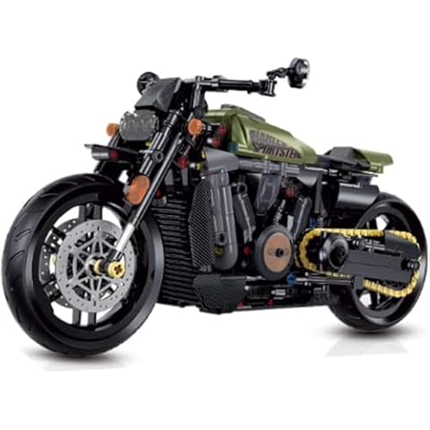 FULHOLPE 634 Pieces Motorcycle Building Kit Cover
