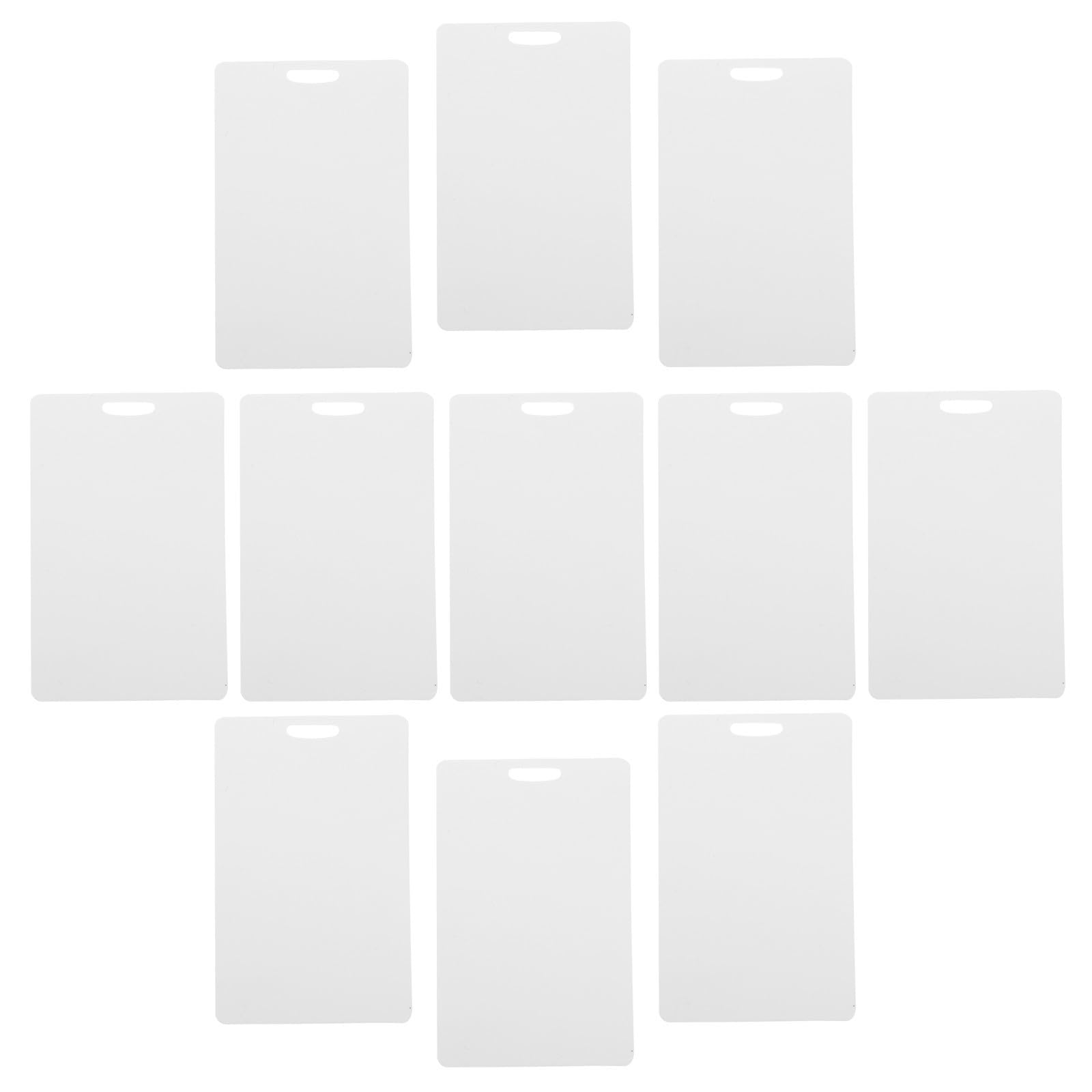 Tarjetas de identificación para bricolaje y pases corporativos, PVC blanco 86x54 mm, 100 ud
