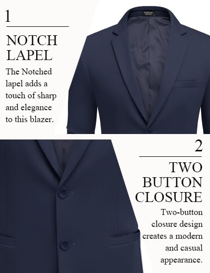 COOFANDY Men's Casual Blazer Slim Fit Suit Jackets Two Button Lightweight Knit Sport Coat4