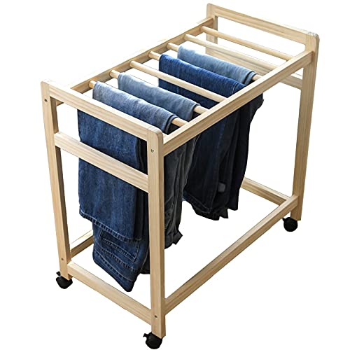 Présentoir multifonctionnel robuste au sol et chariot de rangement en bois