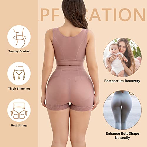 Image of KELLYLEE Tummy Control Underwear Shorts for Women High Waisted Shapewear Butt Lifter Panties High-Waisted Body Shaper Shorts