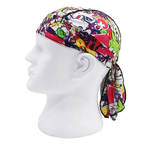 YONKINY Bandana Deportiva Bicicleta Unisex Gorro de Ciclismo Motocicleta Pirata Protección UV Pañuelo de Cabeza Transpirable Al Aire Libre Turbante Headwrap (#7) Cover