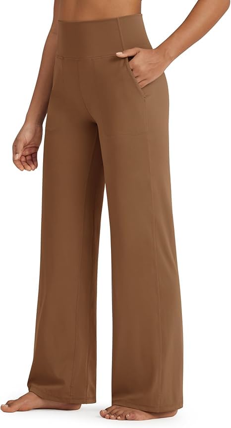 Pantalon de yoga large G4Free BareFeel en tissu premium café noir XL
