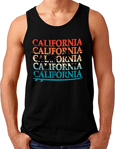 Débardeur homme Cali California OM3 pour look surf et plage du S au 4XL