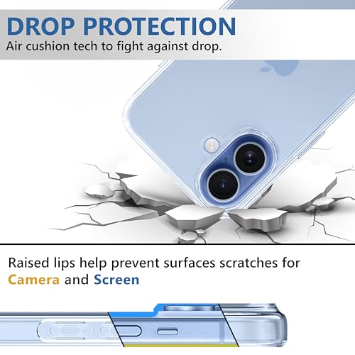 Image of CEDO iPhone 17 Clear Case | Soft Flexible Slim-Fit | Full Body 360 Protection Shock Proof TPU Back Cover (Transparent)
