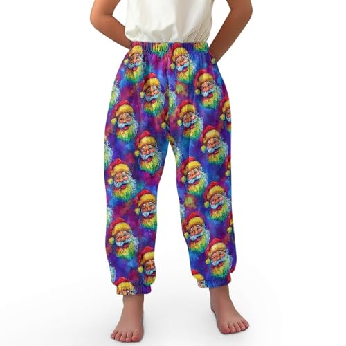 Image of Unisex Little Kids Yoga Trousers Bohemian Beach Pants Baggy Harem Activewear for Boys and Girls Age 3-10