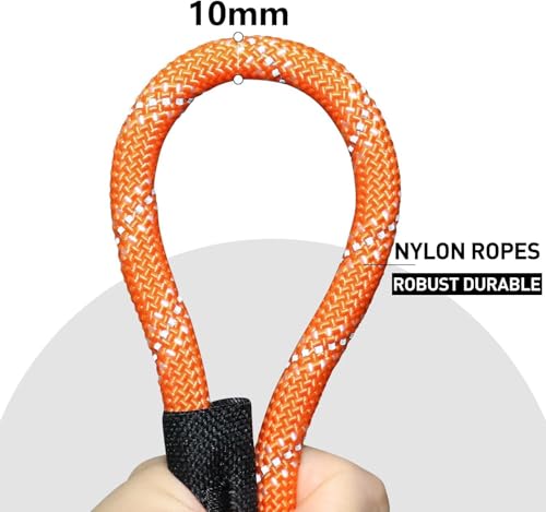 Image of PAWPRO HANDMADE 5 Ft Heavy‑Duty Reflective Dog Leash - Soft Padded Handle + 360 Swivel Clip - Strong Nylon Rope, Tangle‑Free, Safe Night Walks - Ideal for, Medium & Large Dogs (Blaze Orange, 5 Feet)