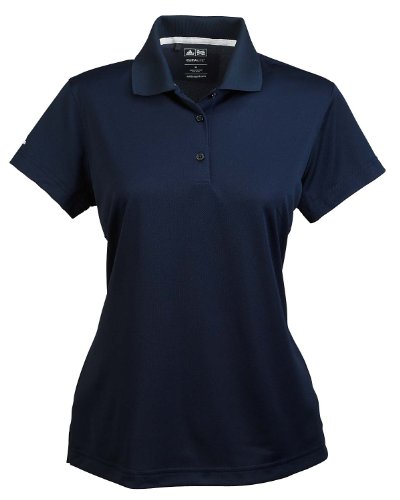 adidas Golf Ladies ClimaLite Pique Short-Sleeve Polo - Navy A131 XX-Large