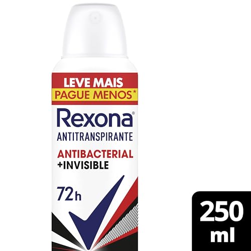 Rexona Antitranspirante Aerossol Antibacterial E Invisible 250Ml Leve Mais Pague Menos (A Embalagem Pode Variar) - Imagem 3