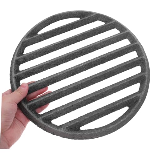 Plaque de fond barbecue ronde fonte accumulatrice de chaleur pour cheminée de jardin - 5