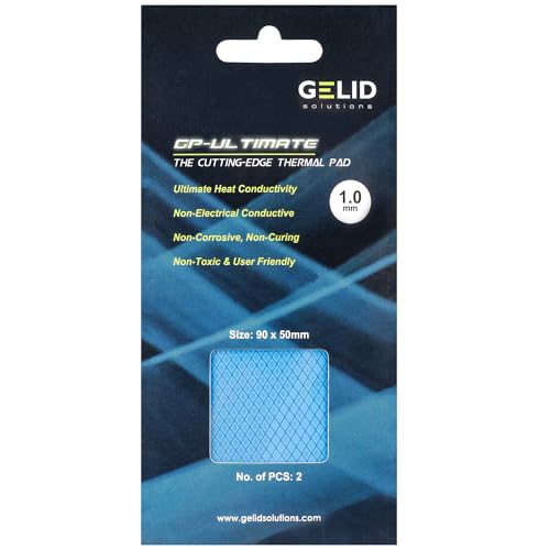 Image of Gelid Solutions GP-Ultimate - Thermal Pad 90x50x1.0mm (2pcs). Excellent Heat Conduction, Ideal Gap Filler. Easy Installation Thermal Conductivity 15W