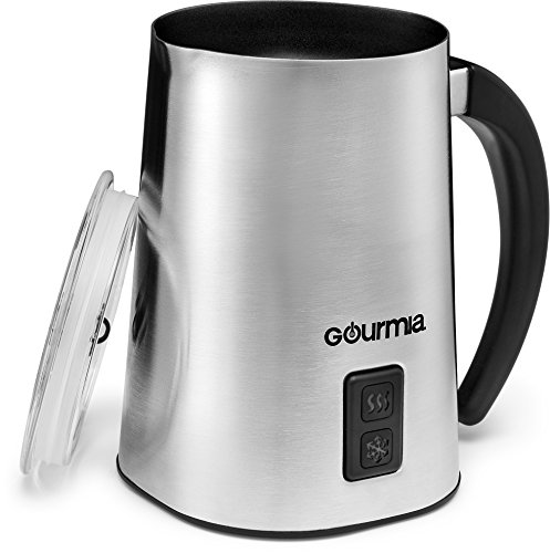 Gourmia Gmf225 Cordless Electric Milk Frother & Heater For Extra Foamy Cappuccino, Latte & More, Stainless Steel, Silver #TOP6
