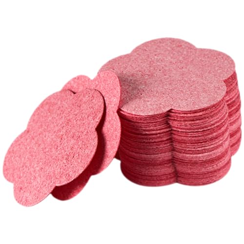 FRCOLOR 50 Pcs Esponja De Lavado De Cara Gel Lavable Esponjas De Spa Esponja Facial Desmaquillante Bocanadas Para La Cara Humedas Esponjas De Maquillaje Mop Rosa Pulpa De Madera